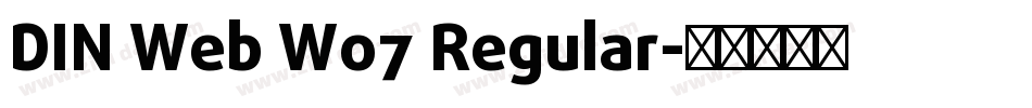 DIN Web W07 Regular字体转换